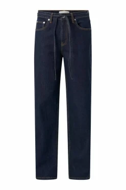 Ellos Collection Jeans med vide ben og bindebånd i midjen