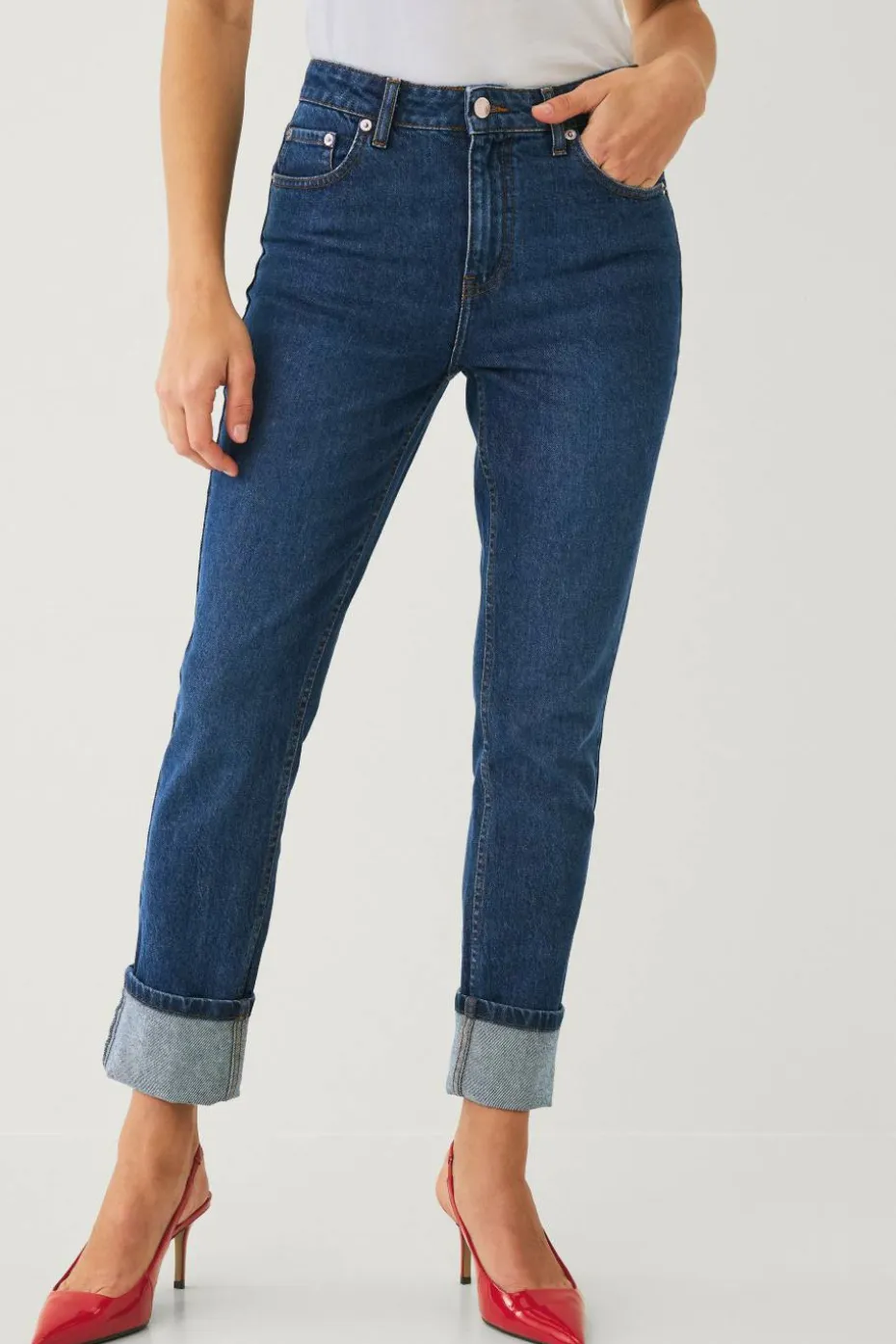Ellos Collection Jeans Slim Straight Folded