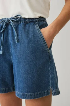 Ellos Collection Jeans-shorts med snøring