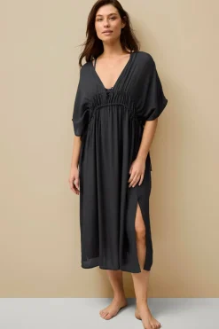 Ellos Collection Kaftan med snøring og strandkjole