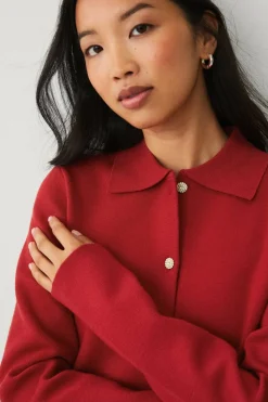 Ellos Collection Kardigan med glitrende knapper