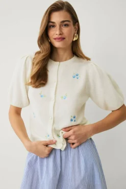 Ellos Collection Kardigan med broderi