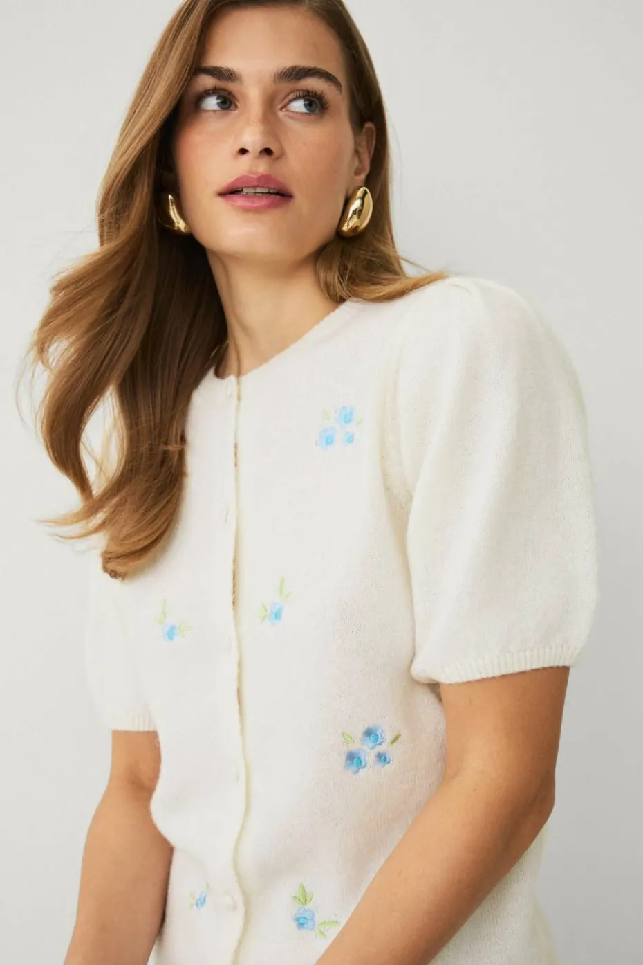 Ellos Collection Kardigan med broderi