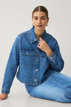 Ellos Collection Kart denim jakke