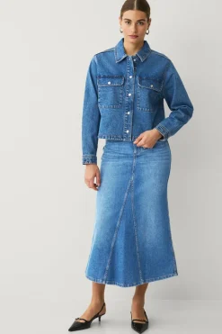 Ellos Collection Kart denim jakke