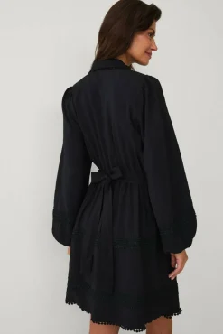 Ellos Collection Kjole med blondedetaljer