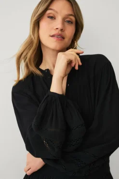 Ellos Collection Kjole med blondedetaljer