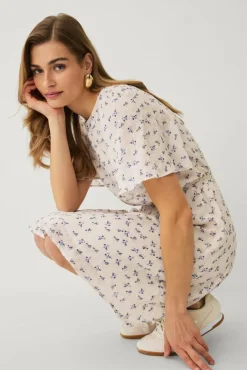 Ellos Collection Kjole med knytbart belte
