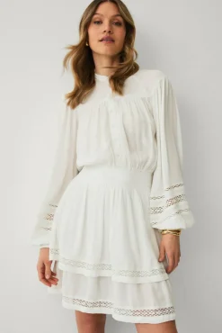 Ellos Collection Kjole med blondedetaljer