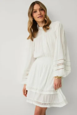 Ellos Collection Kjole med blondedetaljer