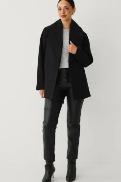 Ellos Collection Kort frakk med bindebelte