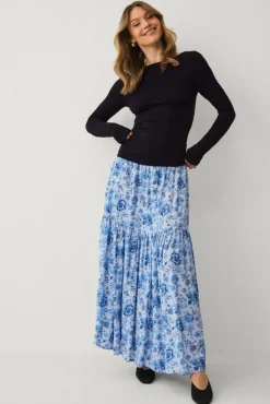 Ellos Collection Maxi skjørt med elastisk midje