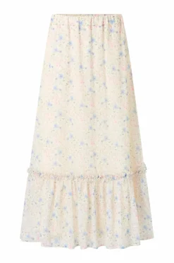 Ellos Collection Maxi skjørt med volangdetaljer
