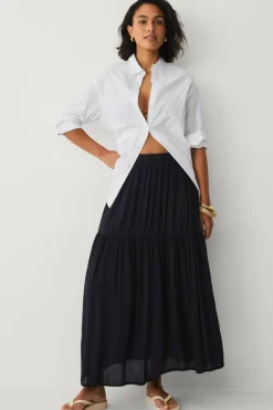 Ellos Collection Maxi skjørt med elastisk midje