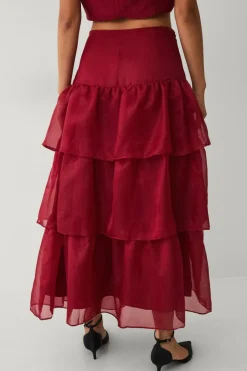 Ellos Collection Maxi skjørt med volanger