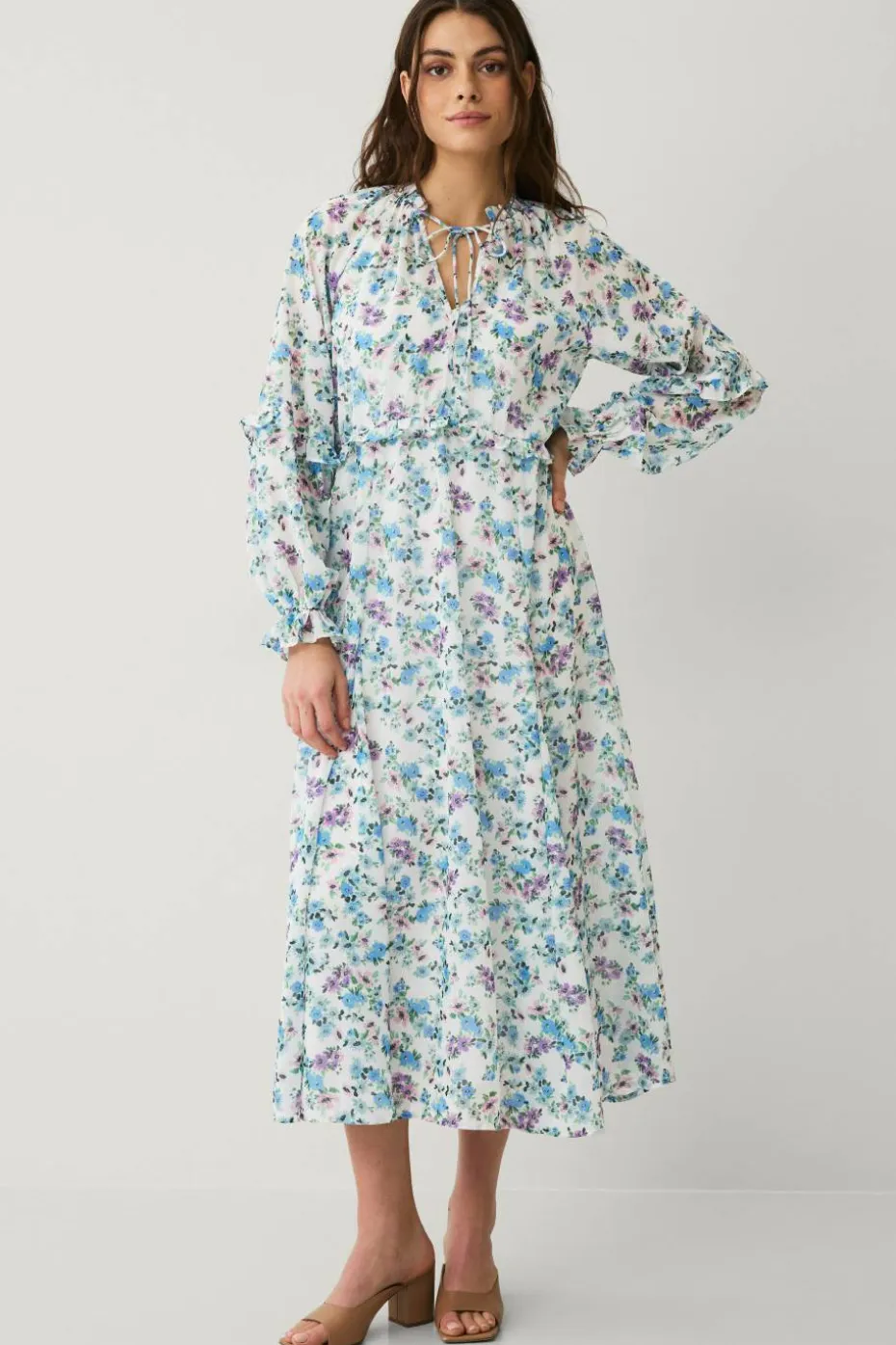 Ellos Collection Maxikjole i chiffon