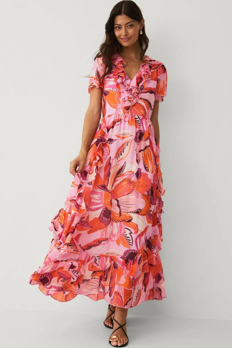 Ellos Collection Maxikjole i chiffon