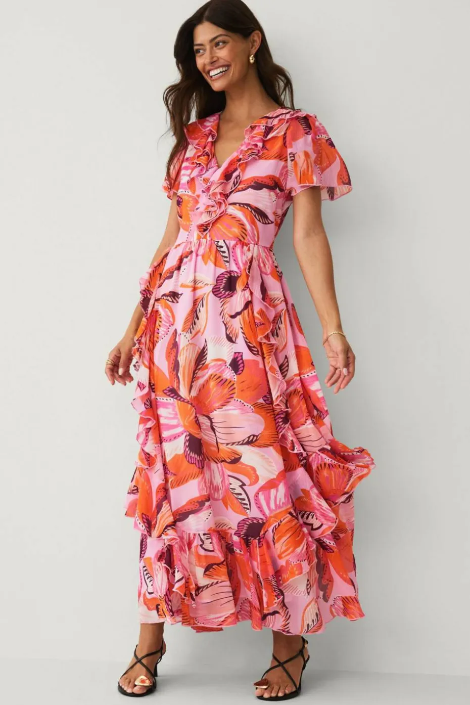 Ellos Collection Maxikjole i chiffon