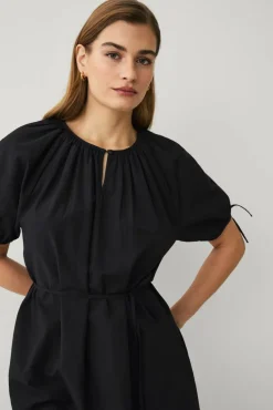 Ellos Collection Maxikjole med smalt knytbart belte