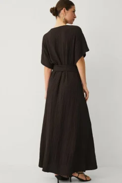 Ellos Collection Maxikjole med knytbart belte