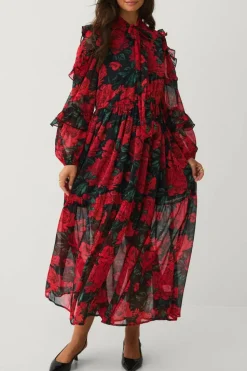 Ellos Collection Maxikjole med blomster mønster