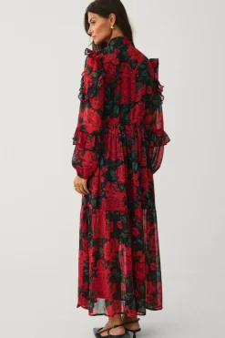 Ellos Collection Maxikjole med blomster mønster