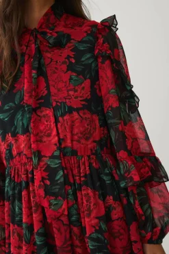 Ellos Collection Maxikjole med blomster mønster