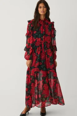 Ellos Collection Maxikjole med blomster mønster
