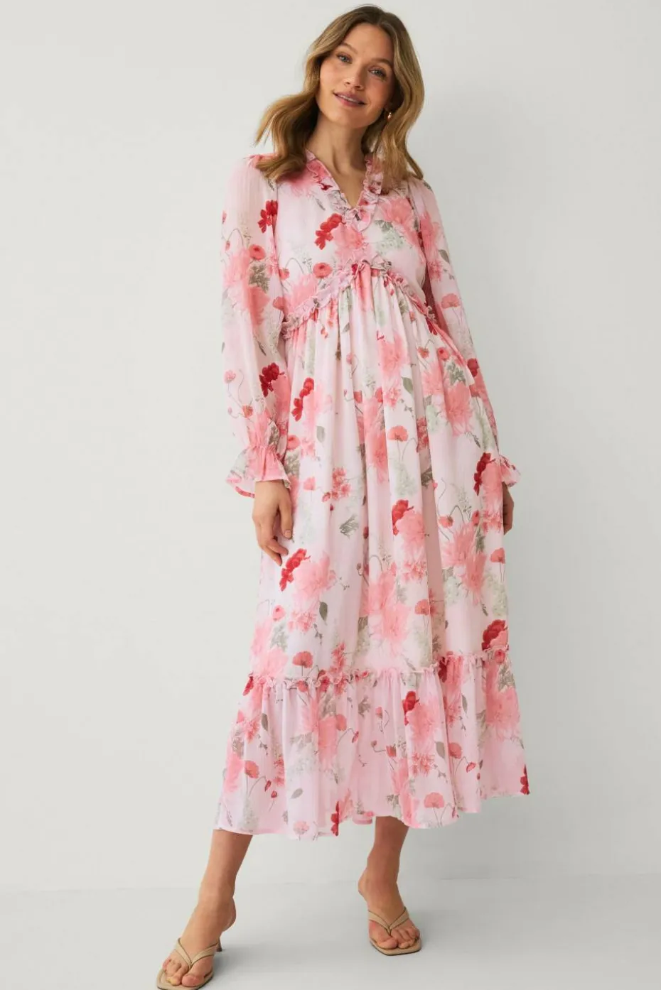 Ellos Collection Maxikjole i chiffon