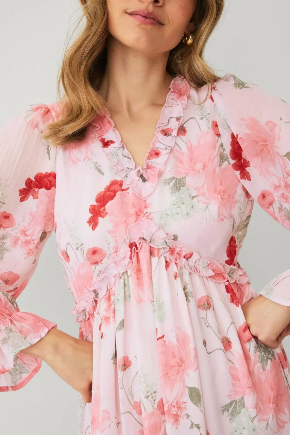 Ellos Collection Maxikjole i chiffon