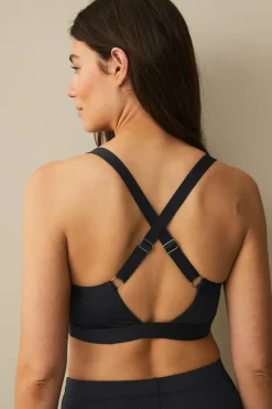 Ellos Collection Myk bikinioverdel med krysset rygg