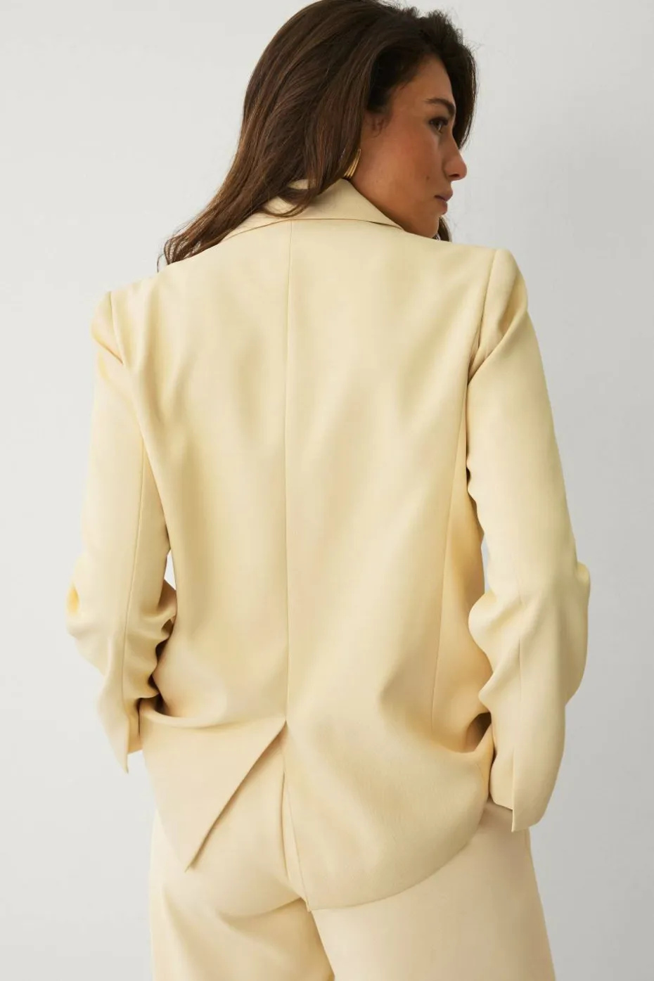 Ellos Collection Oversize blazer med skjult knappstolpe
