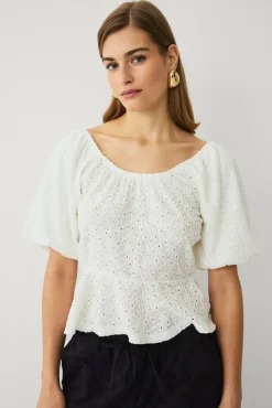 Ellos Collection Peplumtopp med struktur
