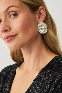 Ellos Collection Øredobber med rhinstener