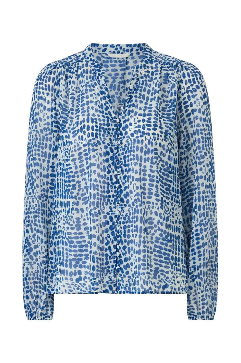 Ellos Collection Rent bluse med kledde knapper