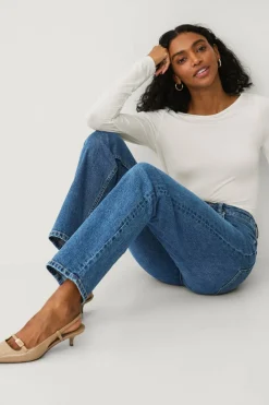 Ellos Collection Rette jeans med høy midje