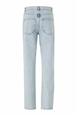 Ellos Collection Rette jeans med slitasje og elde