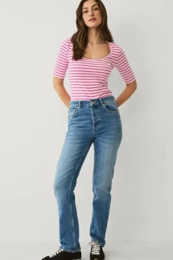Ellos Collection Ribbet topp