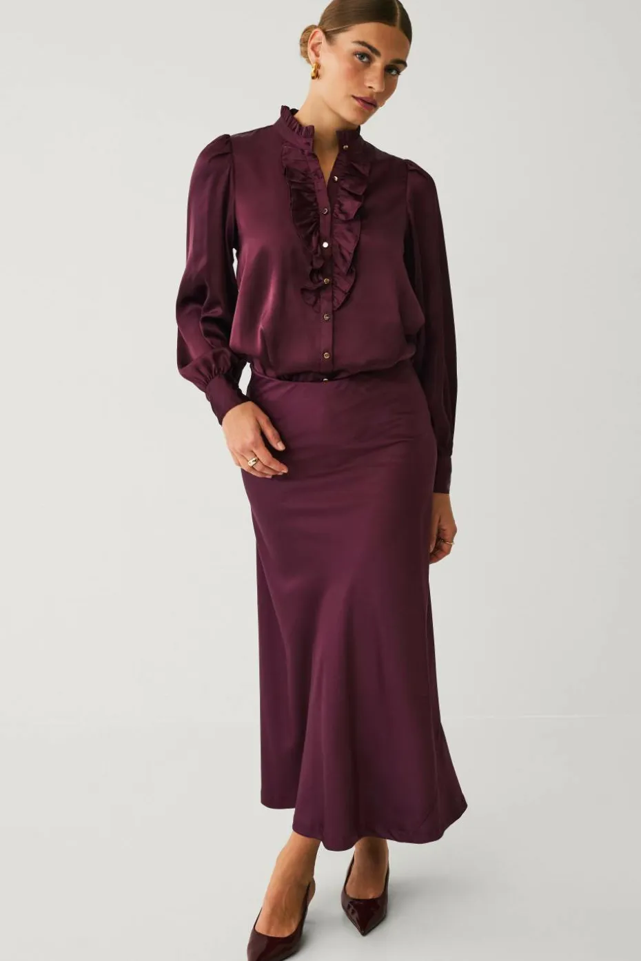 Ellos Collection Satengskjørt