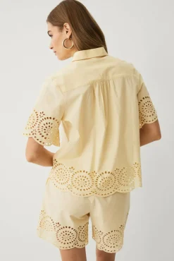 Ellos Collection Shorts med broderie anglaise
