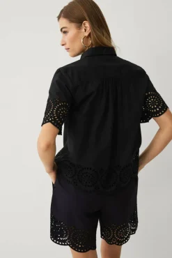 Ellos Collection Shorts med broderie anglaise