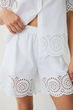 Ellos Collection Shorts med broderie anglaise