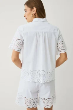 Ellos Collection Shorts med broderie anglaise