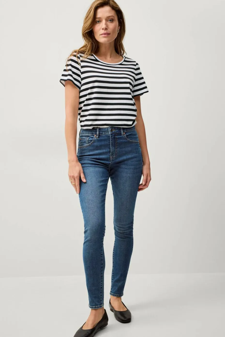 Ellos Collection Skinny stretchjeans med høy midje