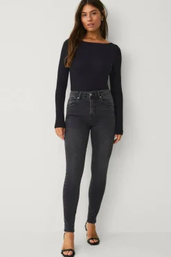 Ellos Collection Skinny stretchjeans med høy midje