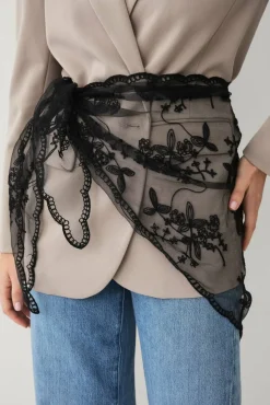 Ellos Collection Skjerf med broderi