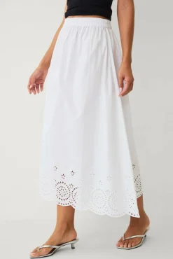 Ellos Collection Skjørt med broderie anglaise