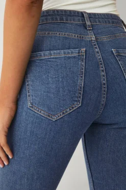 Ellos Collection Smale stretchjeans med høy midje
