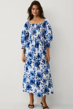 Ellos Collection Smock-kjole i bomull