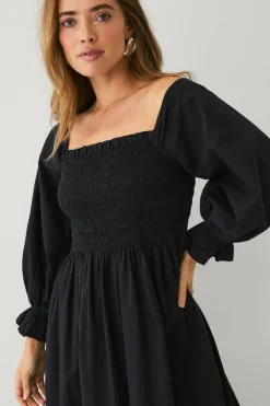 Ellos Collection Smock-kjole i bomull